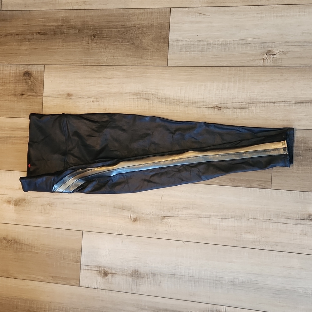 Spanx metallic stripe legging